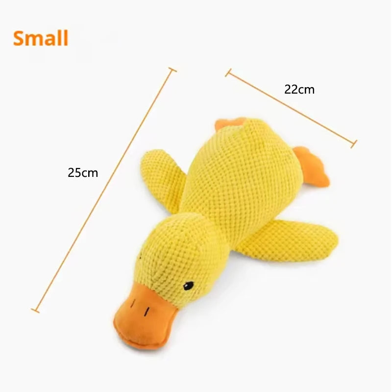 Duck Plush Dog Toy – Interactive Squeaky Chew Toy for Bored Dogs & Puppies
