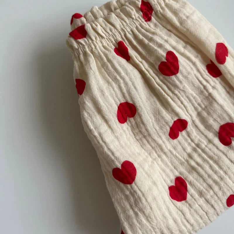 Organic Cotton Baby Muslin Pants Soft Print Newborn Toddler Capris