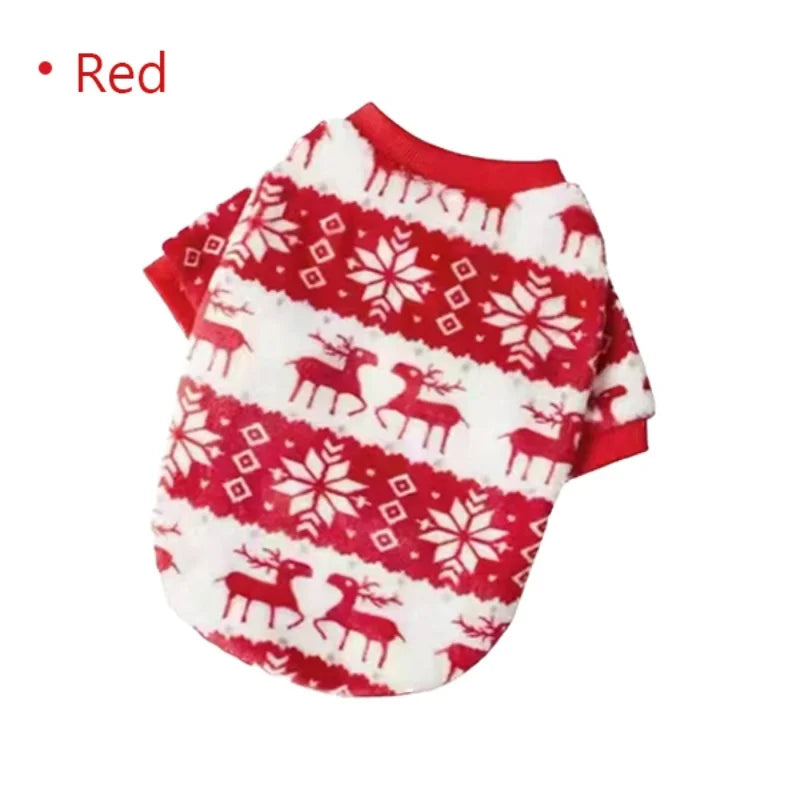 Heart Print Dog Vest Soft Flannel Puppy Coat for Small Dogs