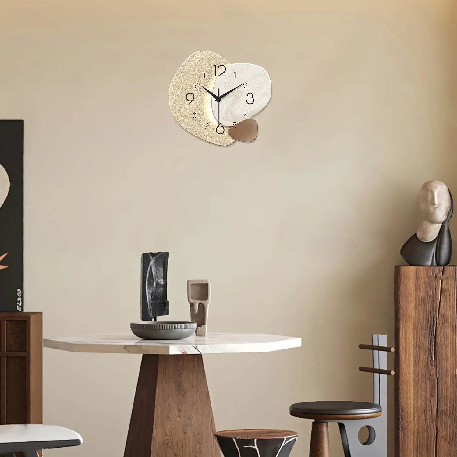 Modern Wall Clock Silent Quartz Decorative Clock Living Room Bedroom