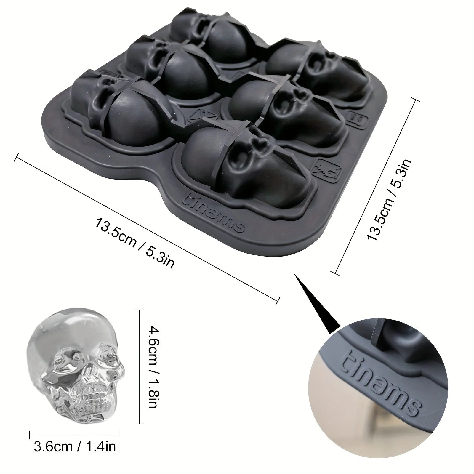 3D Skull Ice Mold