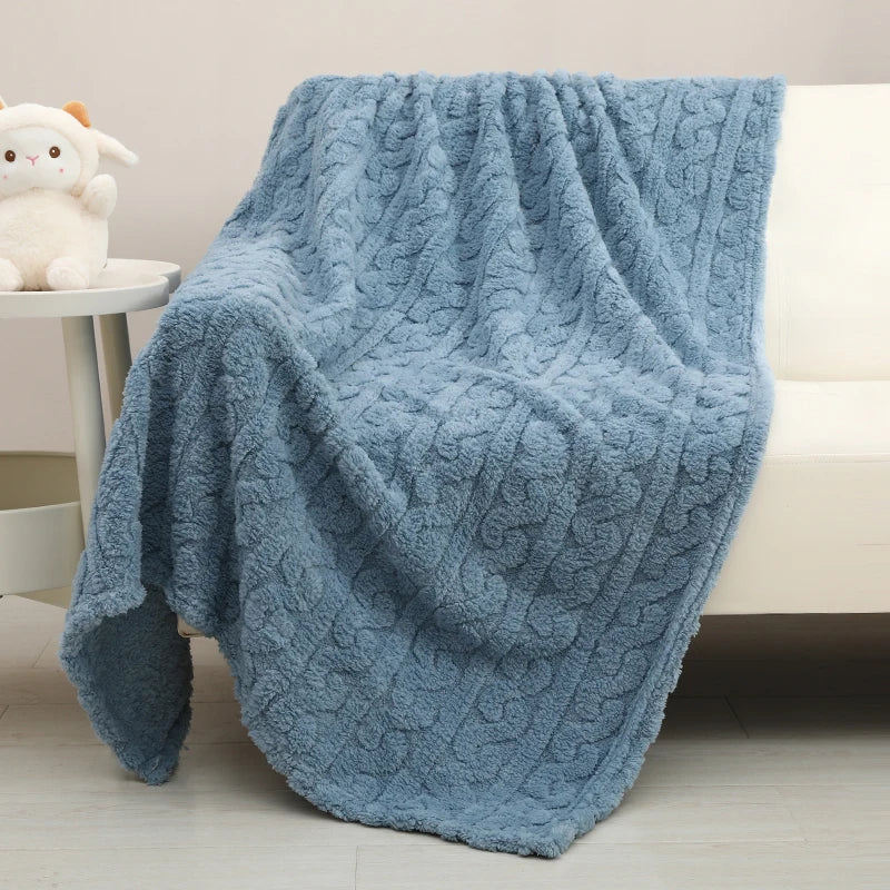 Baby Coral Fleece Blanket Ultra Soft Warm Nursery Bedding