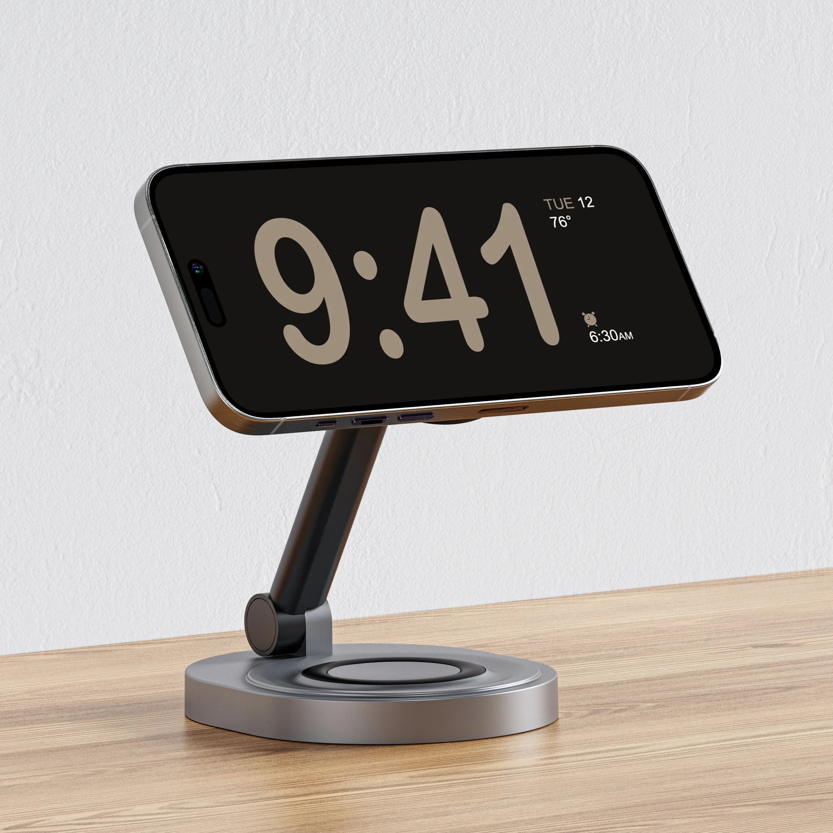 2 in 1 Magnetic Wireless Charger Stand for iPhone Apple Watch AirPods Fast Charging