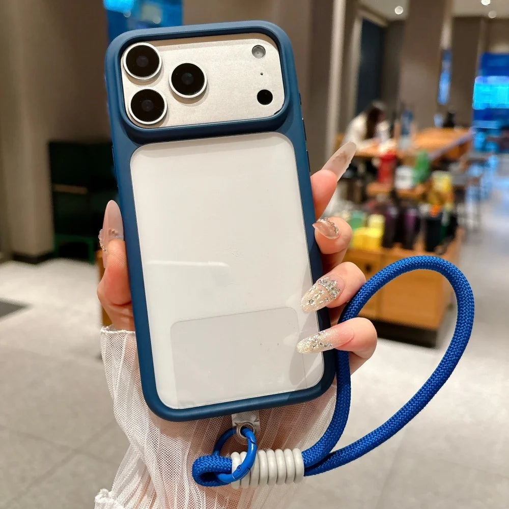Crystal Clear Touch Button Camera iPhone Case