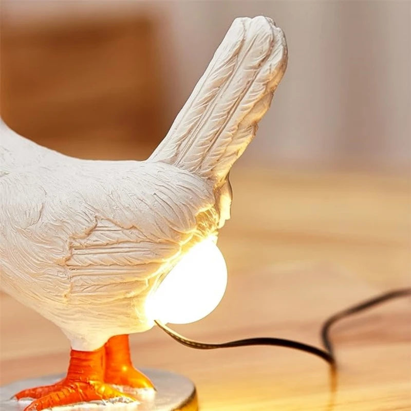 Funny Chicken Animal Easter Night Light Cartoon Chick Decorative Lamp Home Party Ornament Night Light