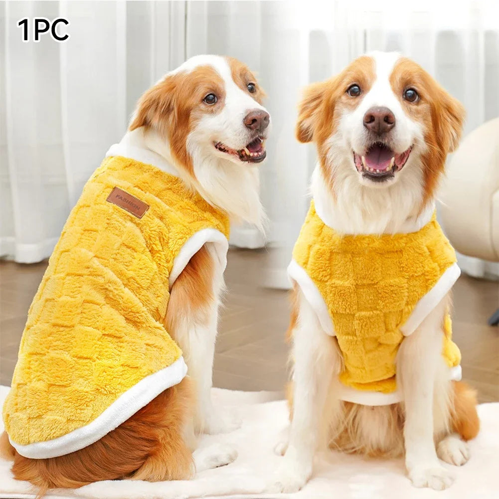Warm Flannel Dog Sweater Winter Pet Pullover Vest