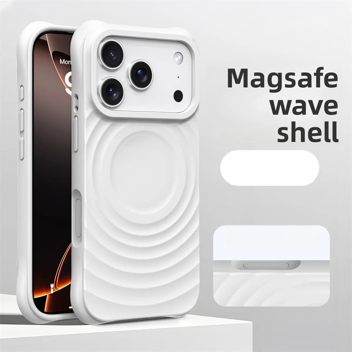 Official Water Ripple Silicone MagSafe Magnetic Soft iPhone Case
