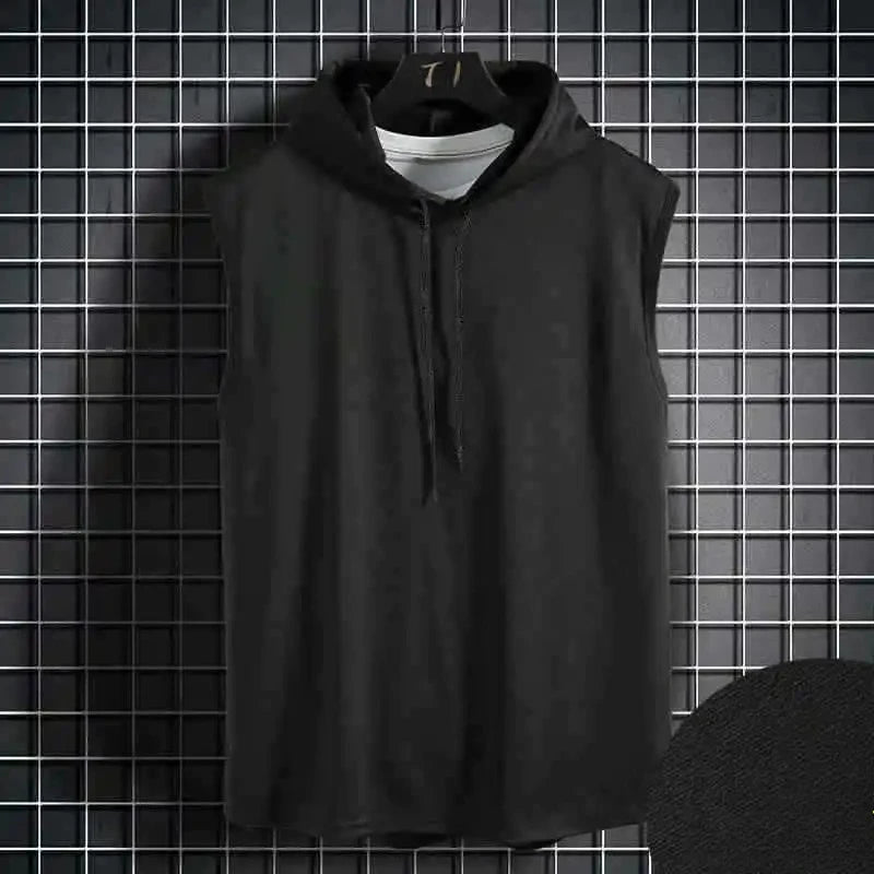 Men Cotton O-Neck Solid T Shirt Casual Stretch Summer Streetwear Tee