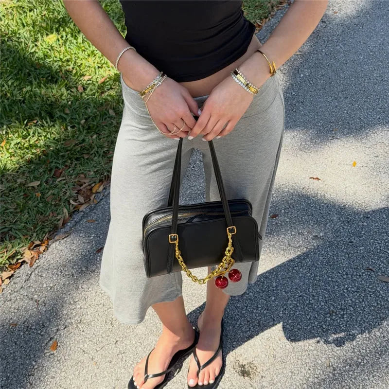Women Fold Over Wide Leg Pants