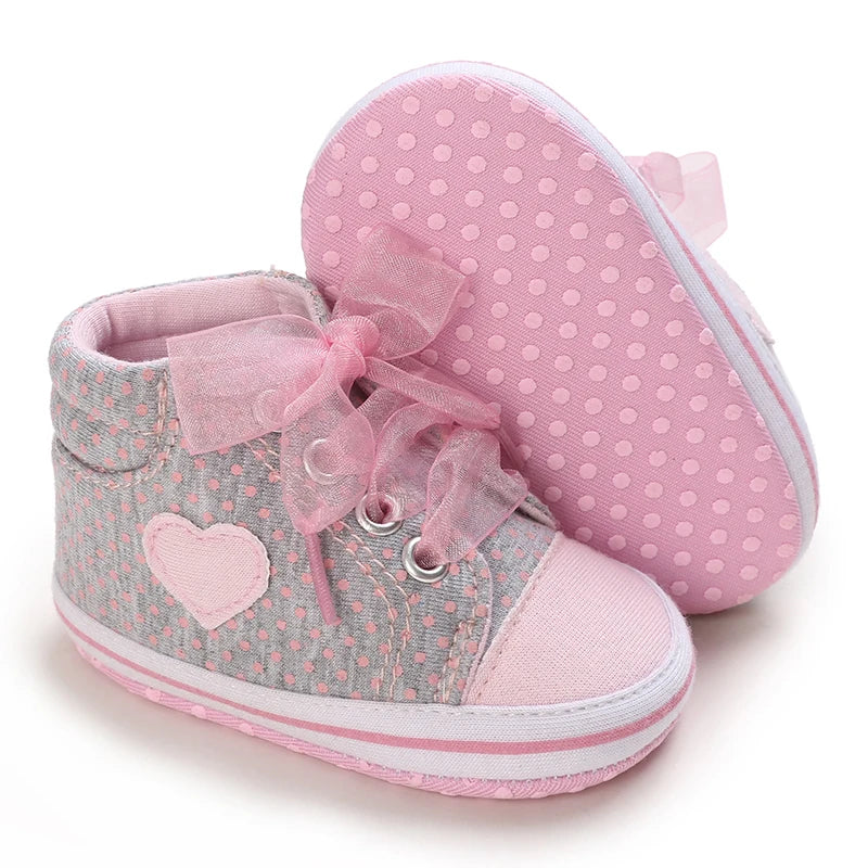 Baby Girl Pink Flat Shoes Soft Sole Lightweight Walking Shoes
