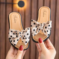Kids Girls Bow Slide Sandals Non Slip Summer Beach Slippers