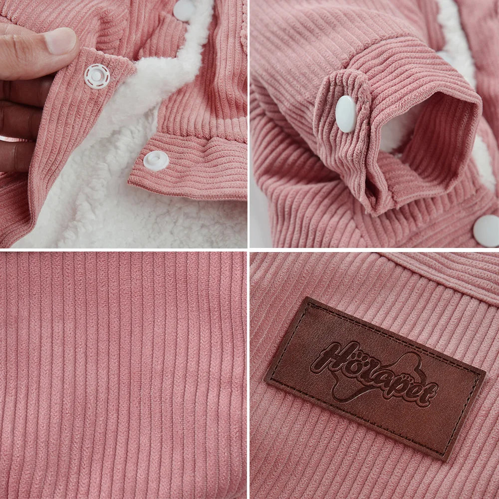 Warm Fleece Dog Jacket Cozy Pet Coat