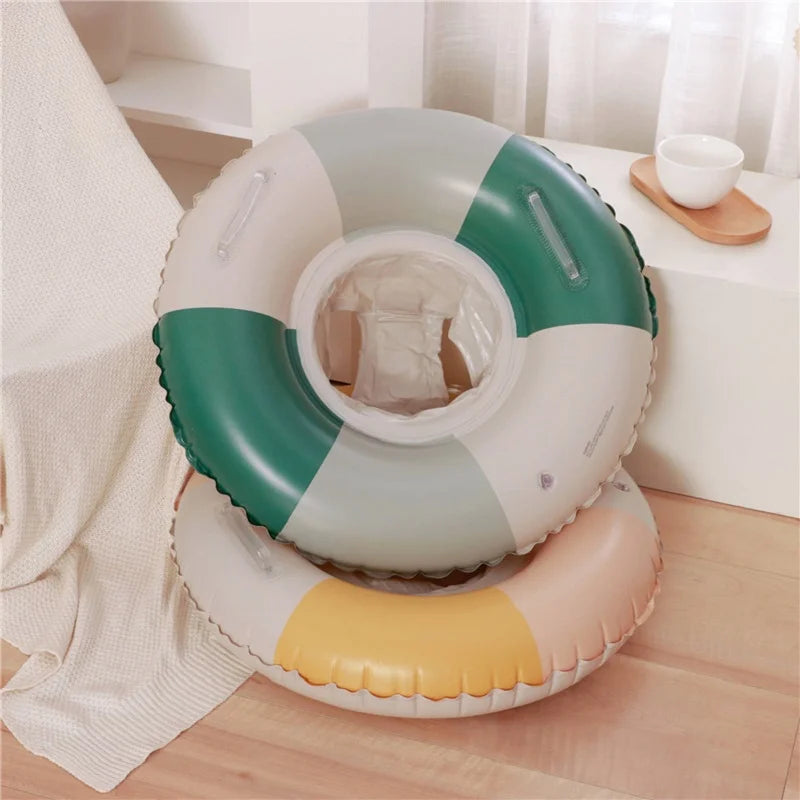 Baby Pool Float Ring with Sunshade Inflatable Swimming Float for 3–36 Months