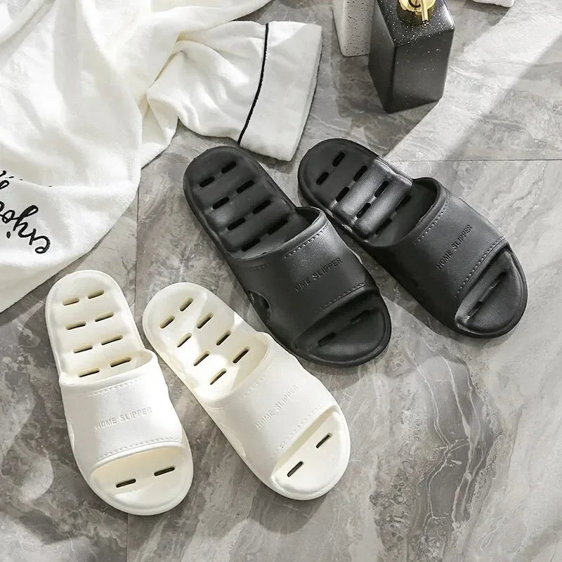 EVA Shower Slippers Non Slip Quick Dry Bathroom Slides Soft Home Slippers Women Men