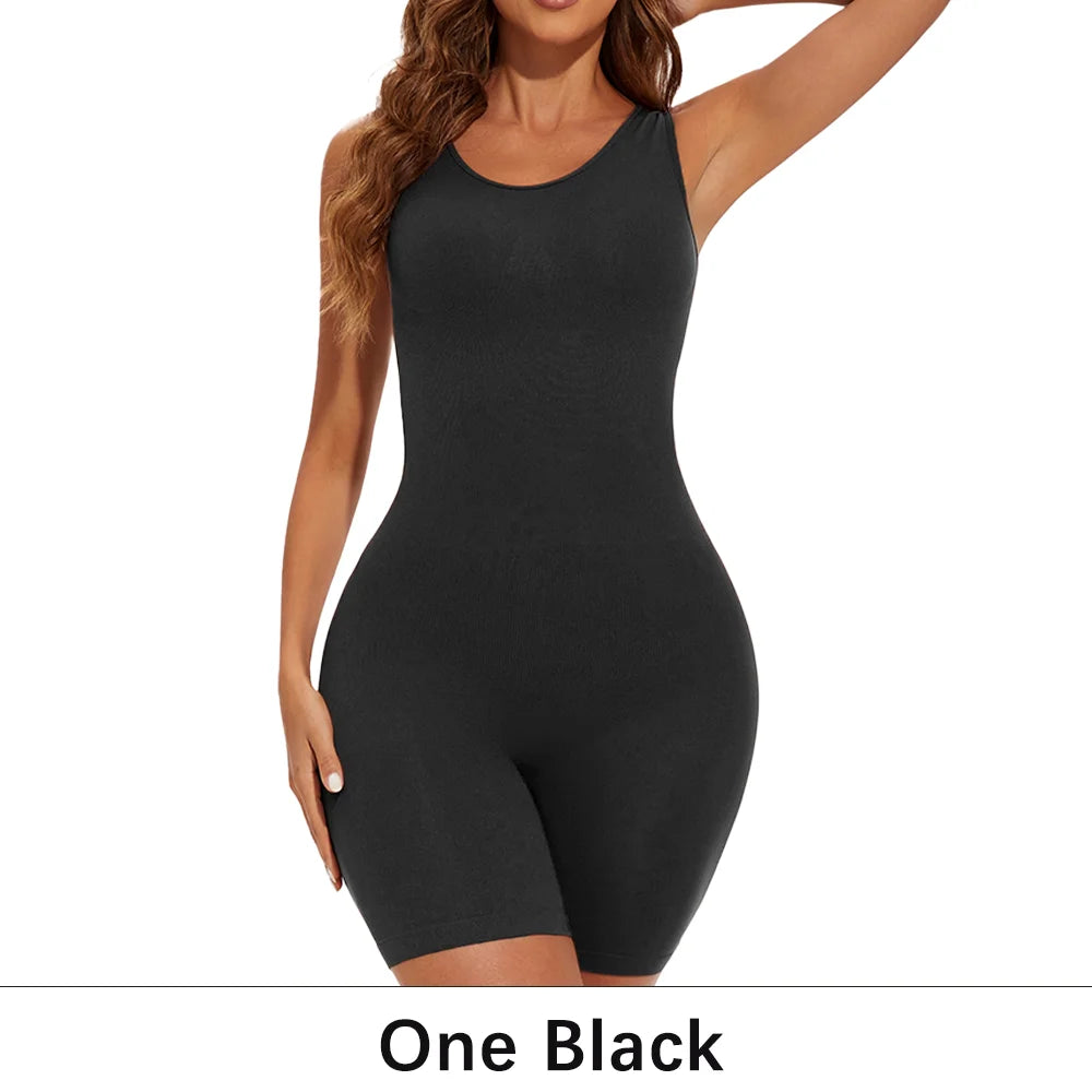 Women’s Seamless Full Coverage Shapewear Bodysuit Thigh Slimming Body Shaper