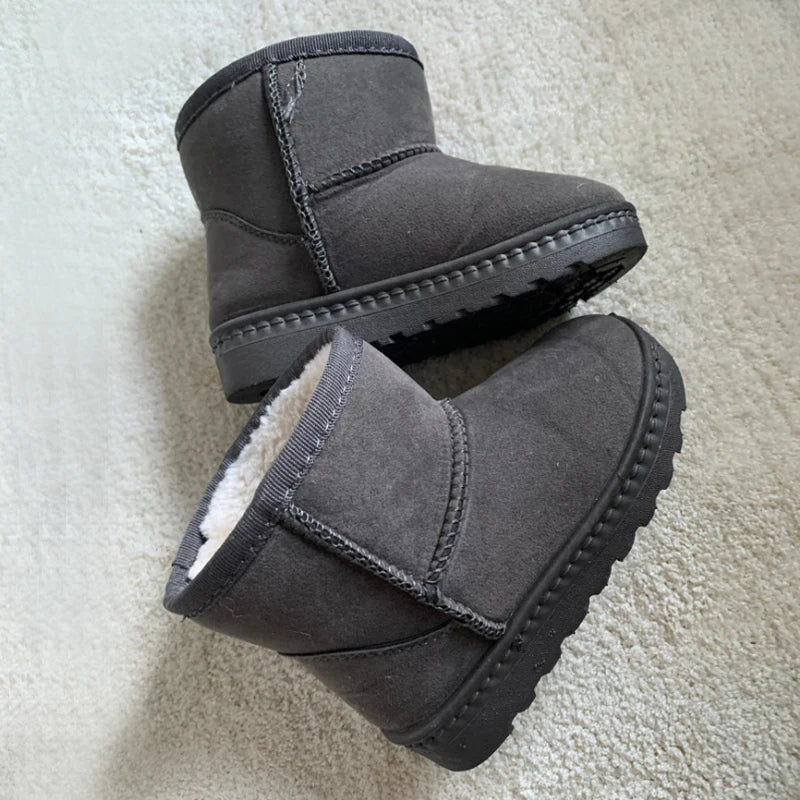 Kids Winter Snow Boots Warm Anti Slip Shoes for Boys Girls