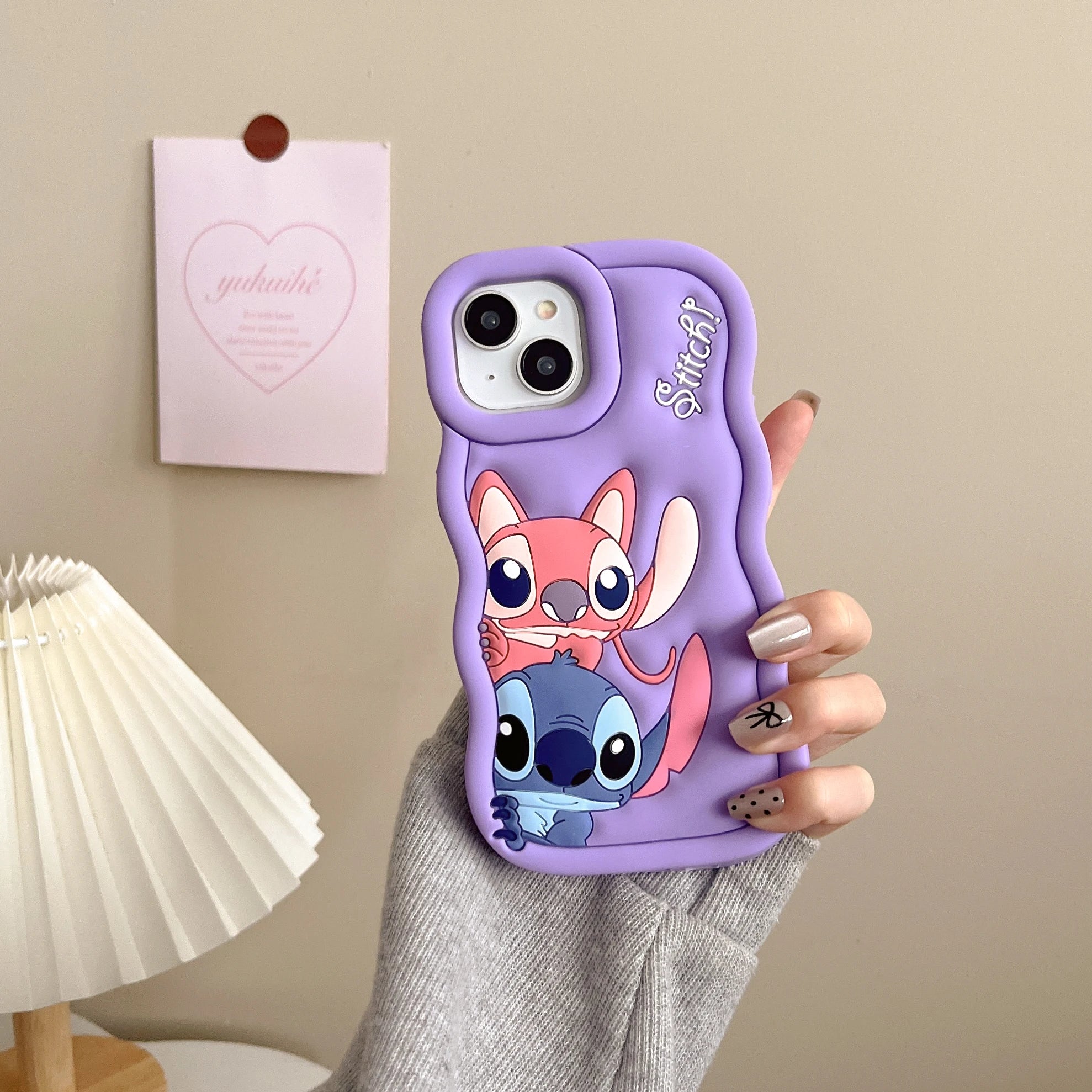 Cute 3D Stitch Silicone Soft Shockproof iPhone Case