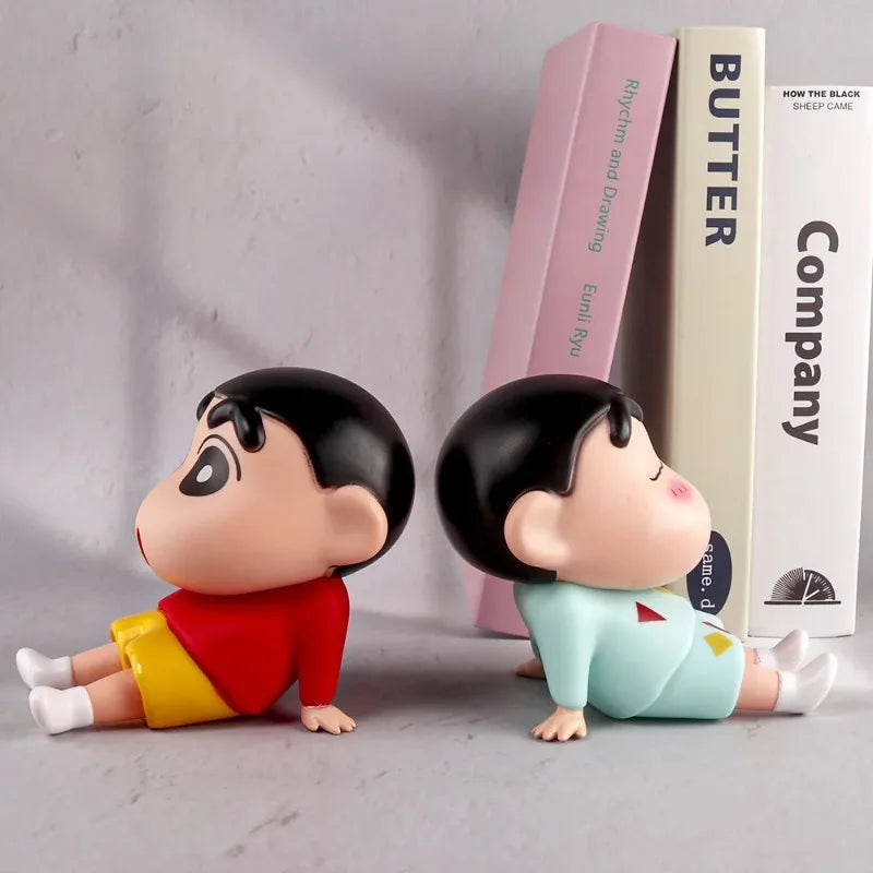 Crayon Shin-Chan Anime Phone Holder Desktop Ornament Mini GK Toy Gift