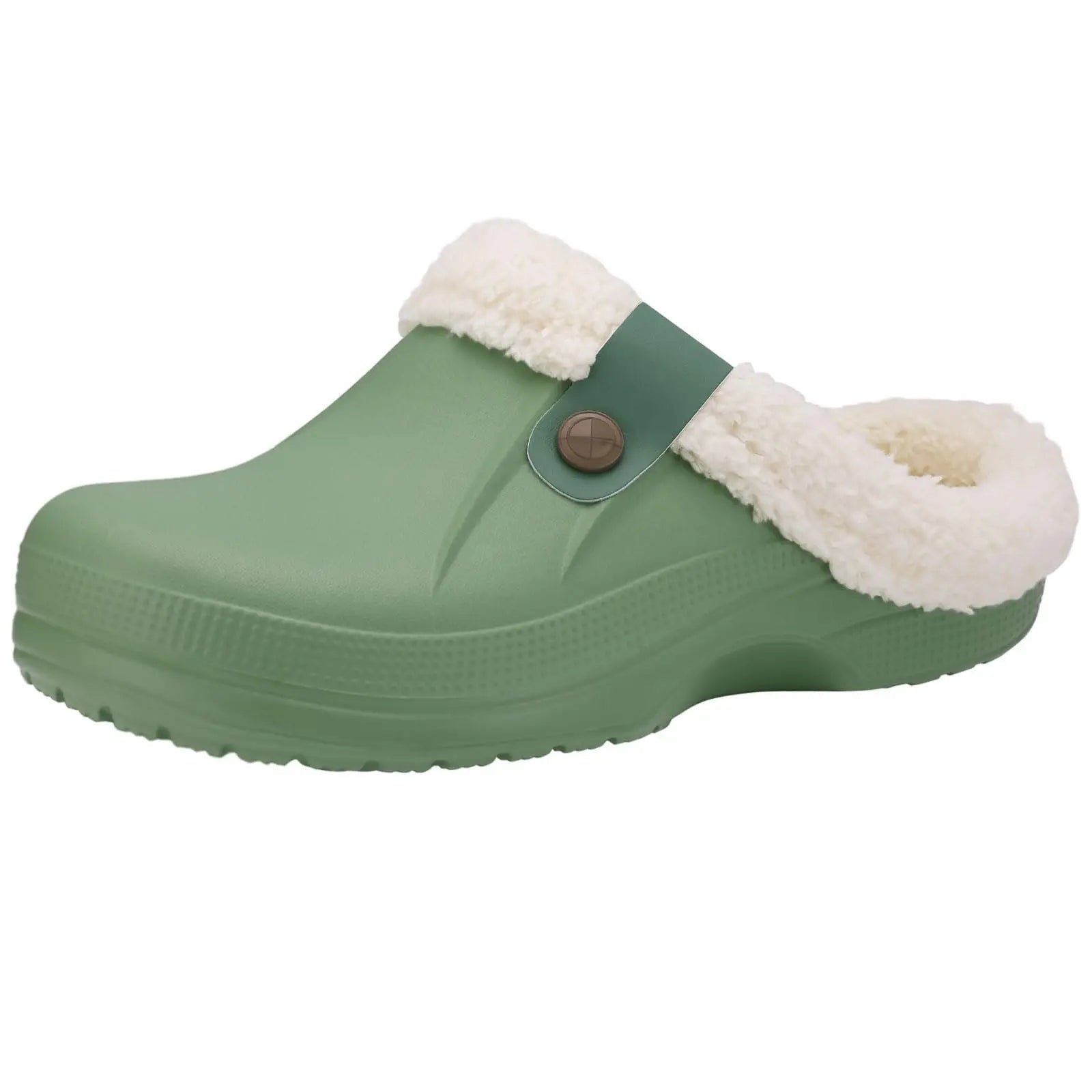 Fleece Lined Clogs Waterproof Winter Slippers Unisex EVA Anti-Slip Cozy Indoor Outdoor Shoes