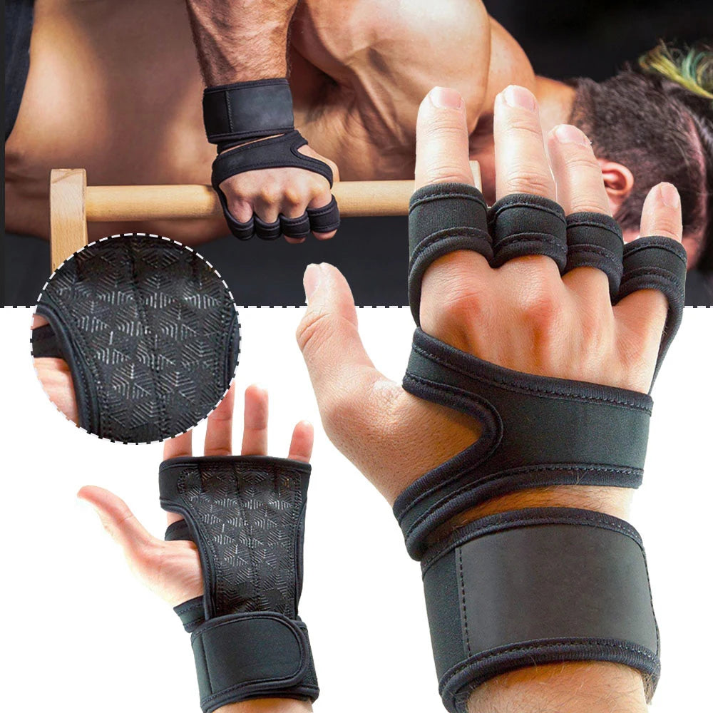 Gym Gloves Wrist Support Weightlifting Fitness Gloves Anti Slip Workout Gloves