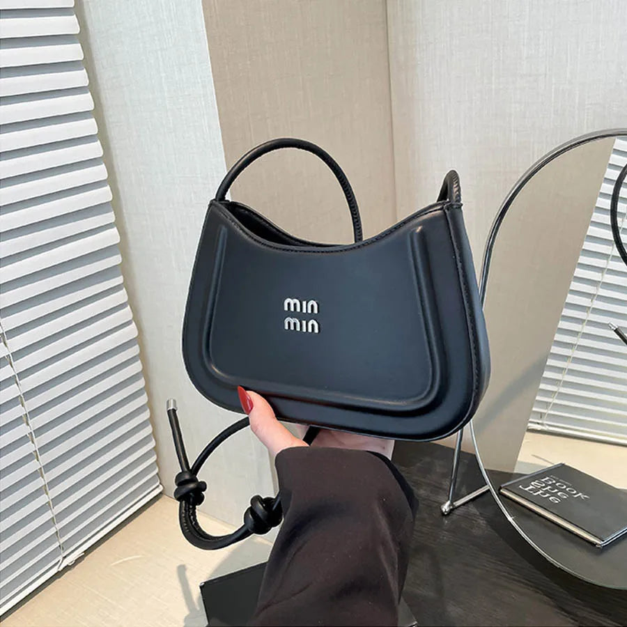 Women Crescent Crossbody Shoulder Bag Korean Style 2025