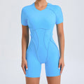 Women Backless Gym Jumpsuit Scrunch Yoga Sports Romper Fitness Outfit