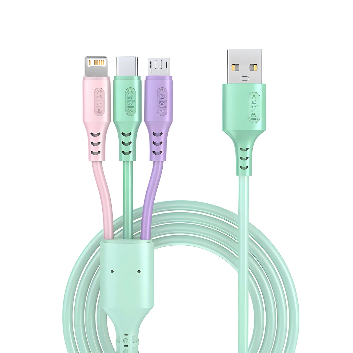 3 in 1 Multi USB Charging Cable Type C Micro Fast Charging Cable