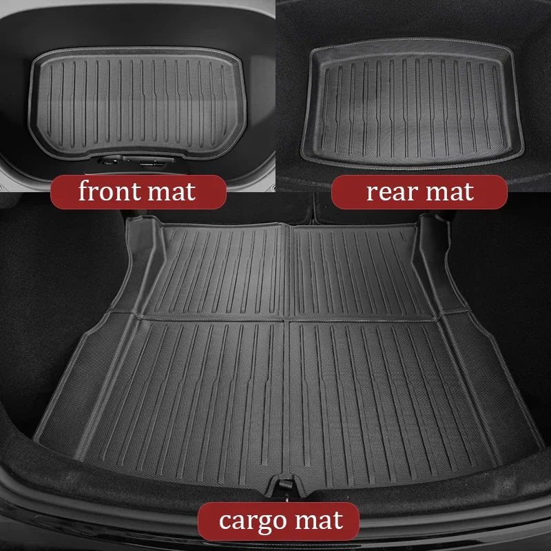 Tesla Model 3 Floor Mats 2024–2026 – Custom Fit Waterproof TPE Full Set