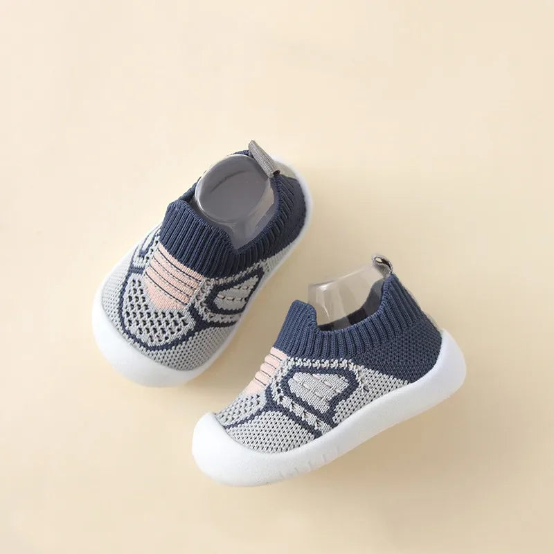 Baby Breathable Sock Shoes Anti Slip Rubber Sole Infant Slippers