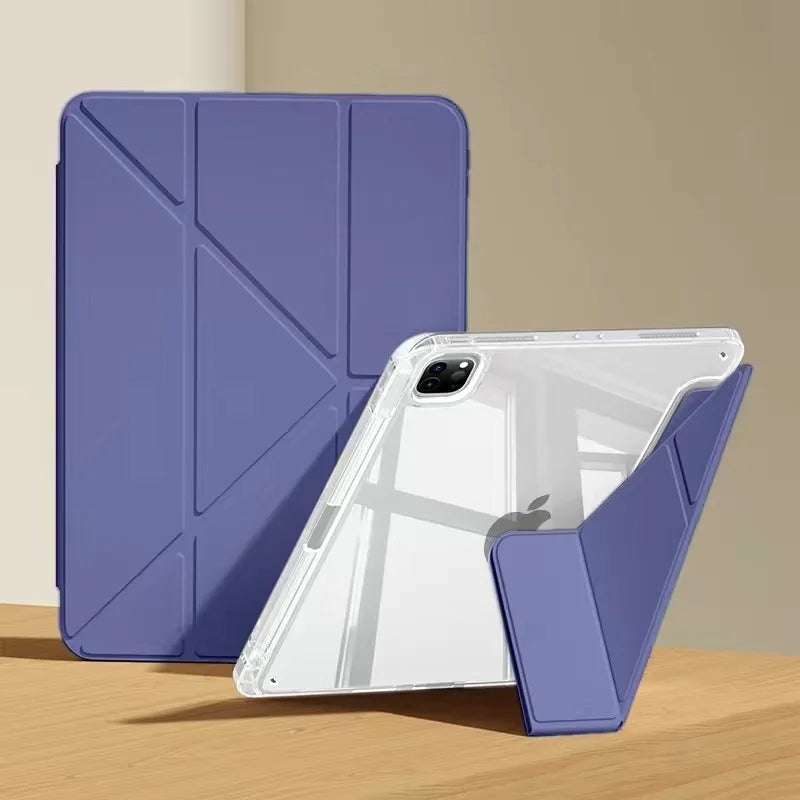 iPad Smart Case with Pen Holder Cover for iPad Air Pro Mini 7 6 5 4 3 2 1