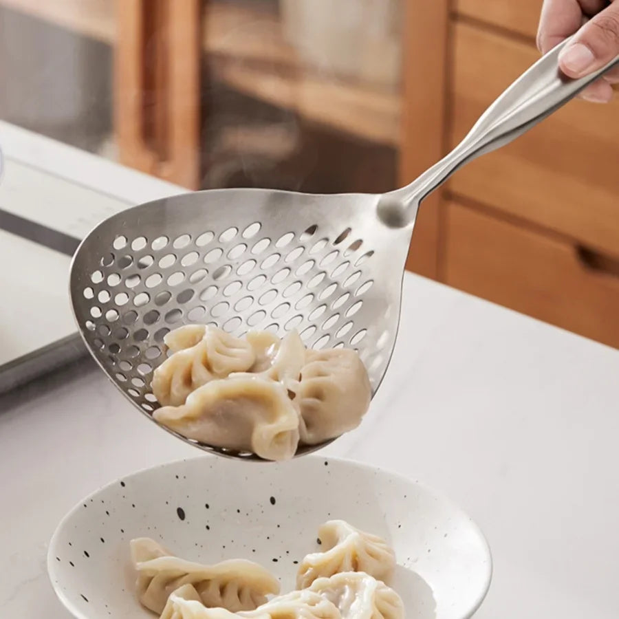 Large Stainless Steel Skimmer Spoon
