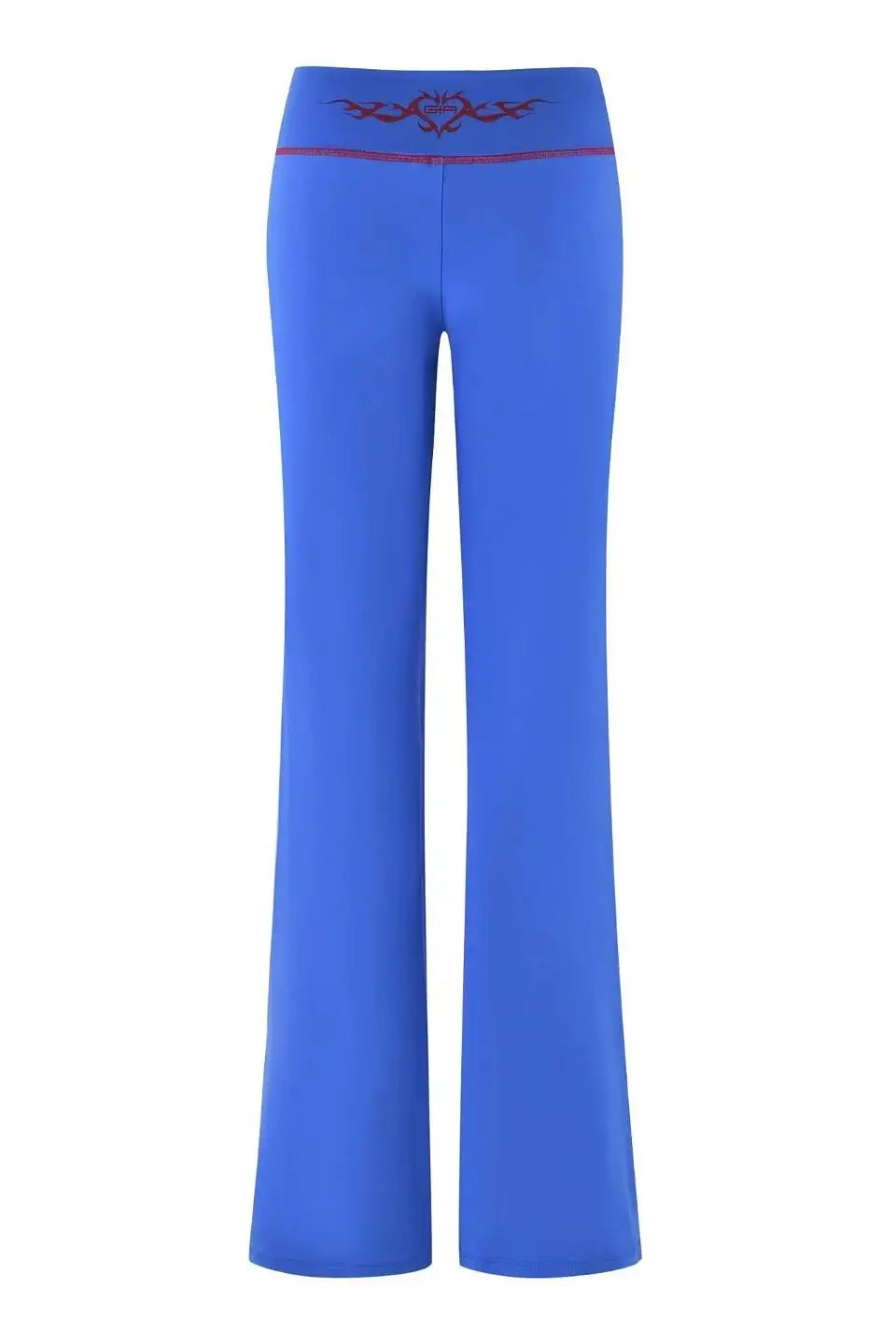 Women Zip Up Long Sleeve Spring Top with Low Waist Flared Pants Two Piece Outfit