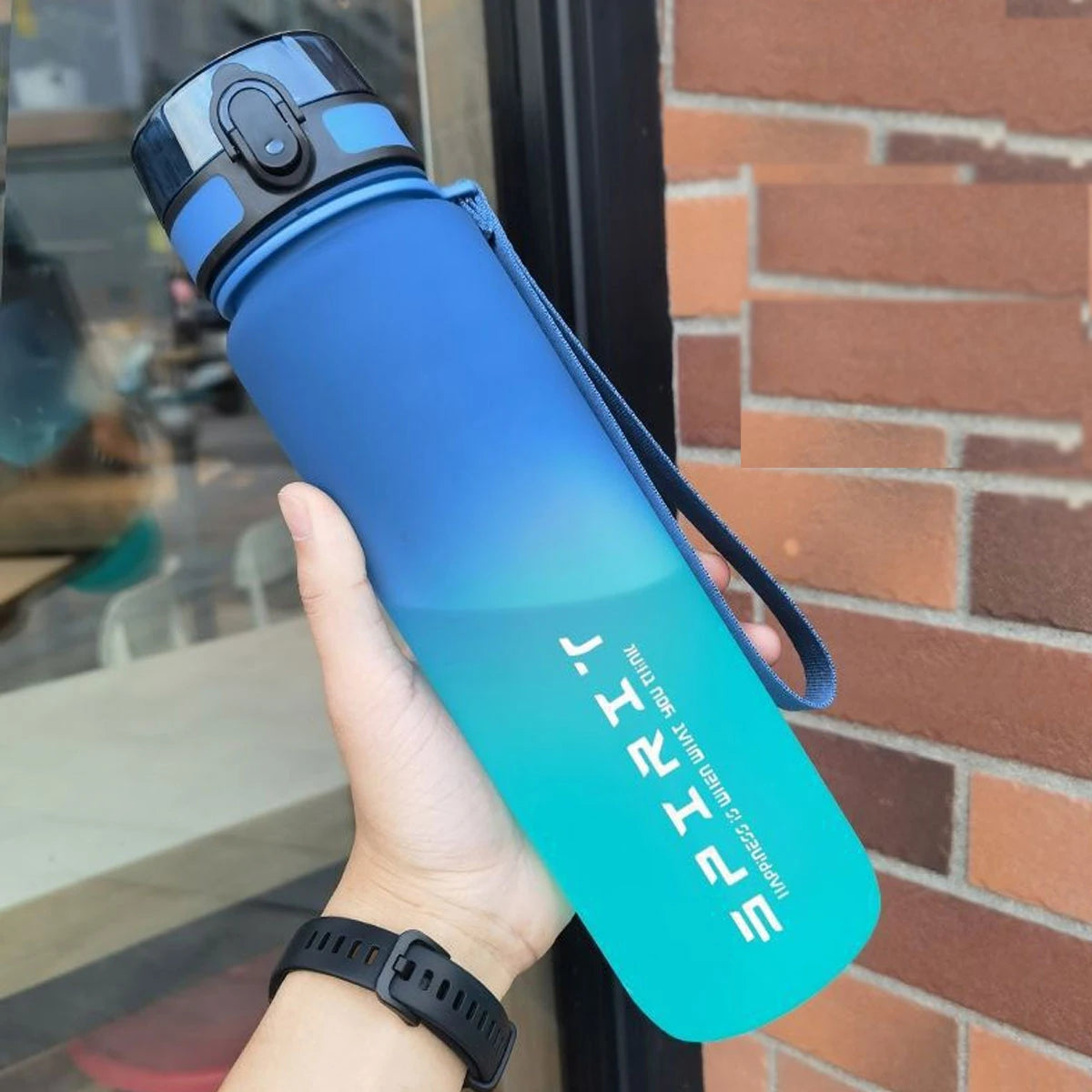Gradient Water Bottle 600ml 750ml 1000ml Leakproof Portable Sports Gym Bottle BPA Free Outdoor Travel Drink Bottle