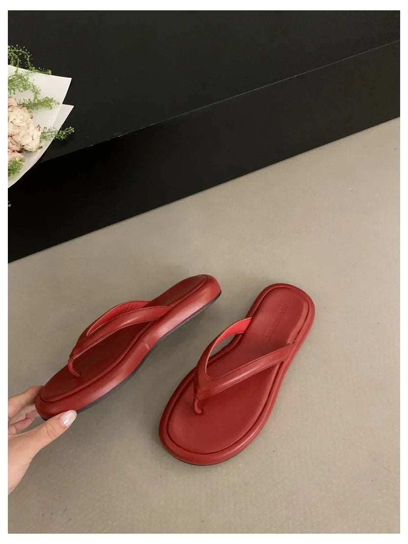 Women Summer Slides Flat Open Toe Casual Beach Slippers Outdoor Sandals