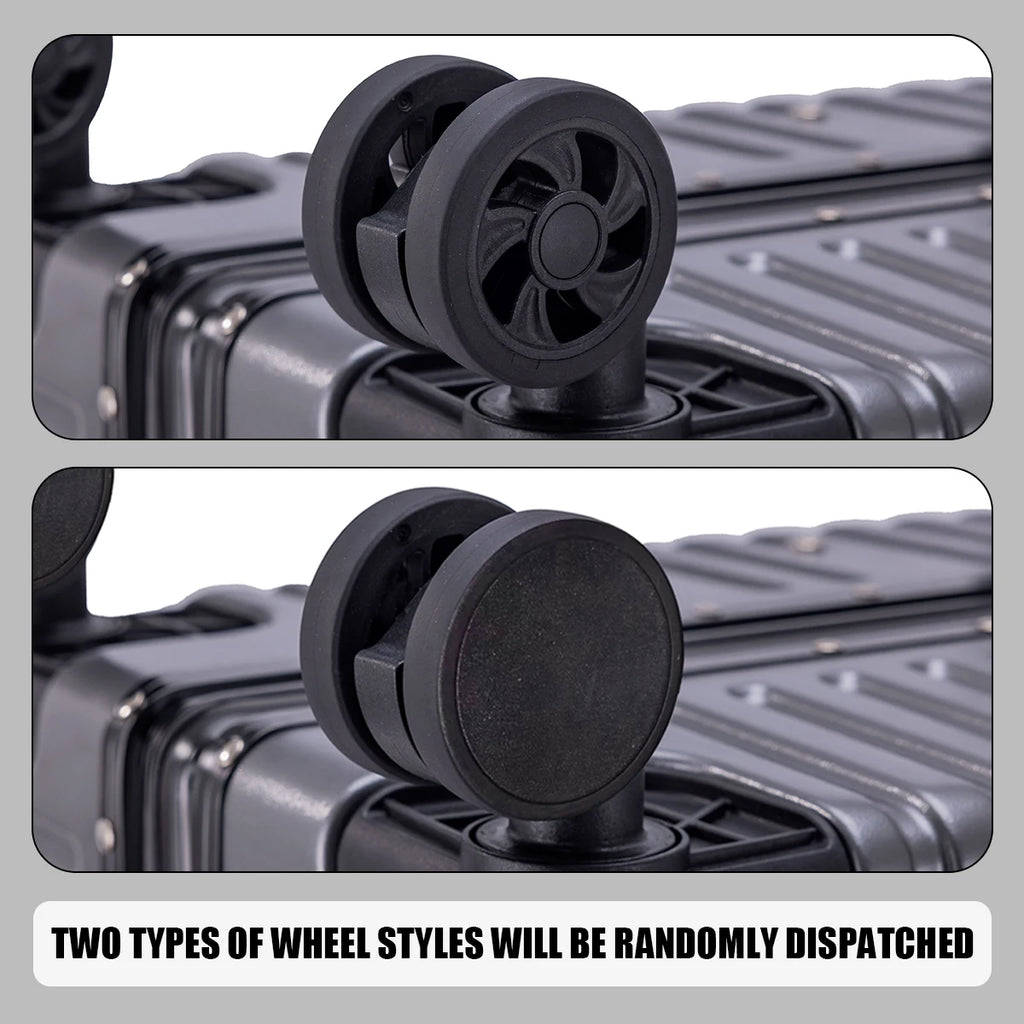 Aluminum Frame Rolling Suitcase USB Carry On Luggage with Spinner Wheels
