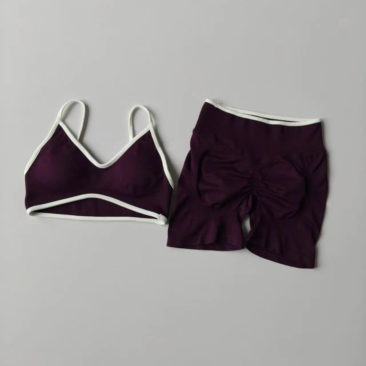 Peach Buttock Yoga Set Women Gym Seamless Suspender Bra High Waist Hip Lifting Shorts Fitness Set