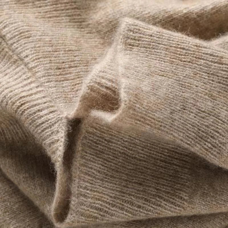 Wool Knitted Shawl Scarf for Women Soft Warm Wrap Cardigan