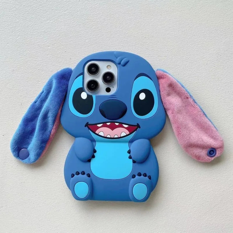 Disney Stitch Big Ear Silicone Shockproof iPhone Case