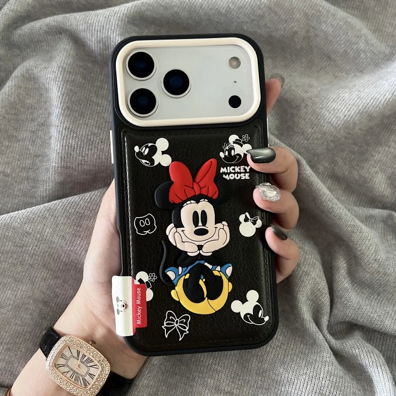 Disney Mickey Mouse Embossed Leather iPhone Case