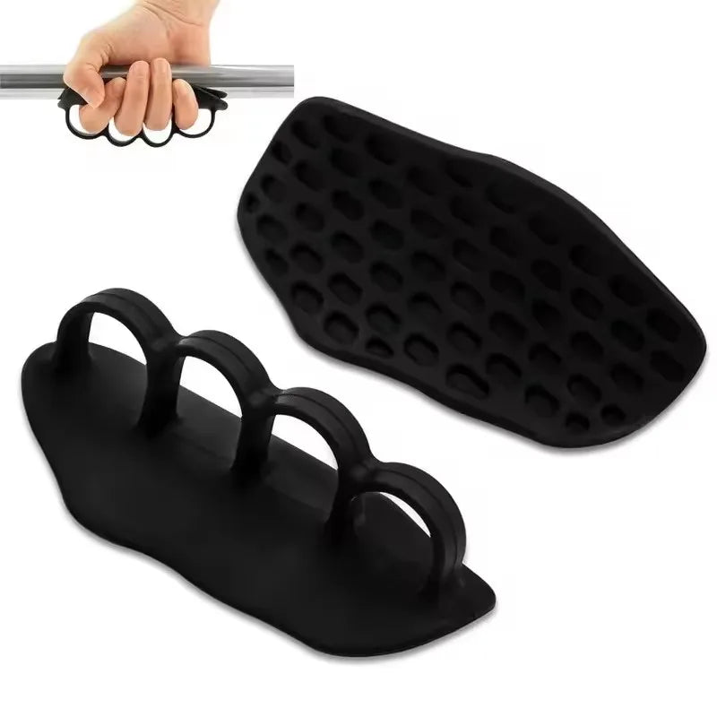 Silicone Gym Gloves Grip Strength Hand Protection Weightlifting Cross Training Palm Grips