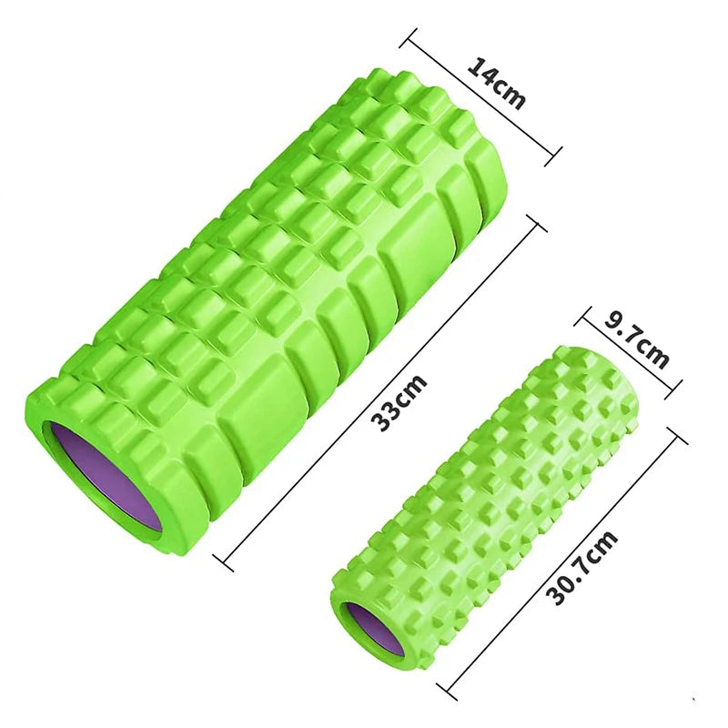 Yoga Foam Roller Muscle Massage Back Training Grid Recovery Roller