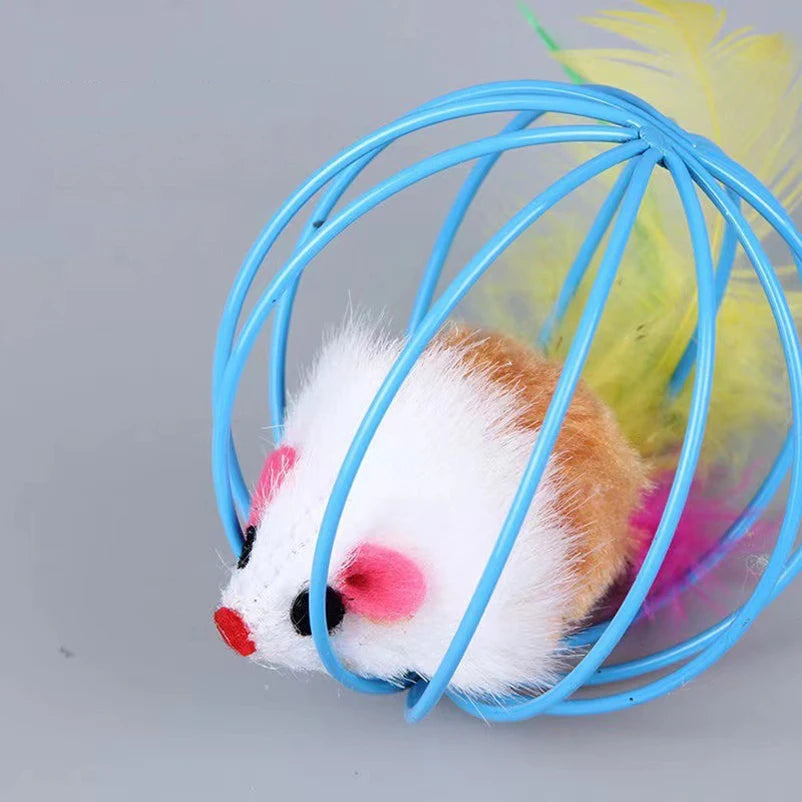 Plush Mouse Cat Toy Interactive Ball Pet Toy