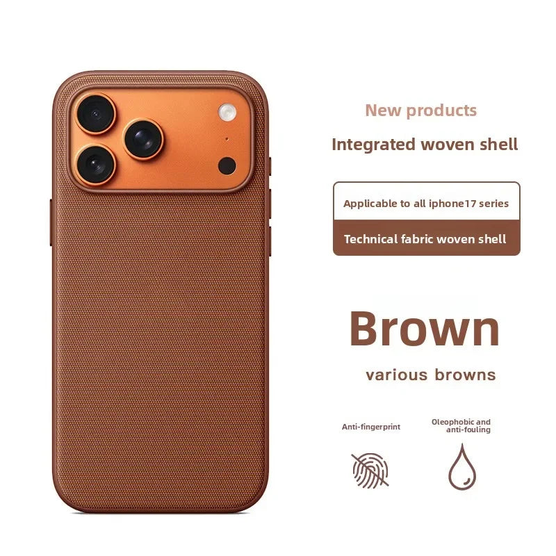 Woven Texture iPhone Case – MagSafe Compatible Protective Cover