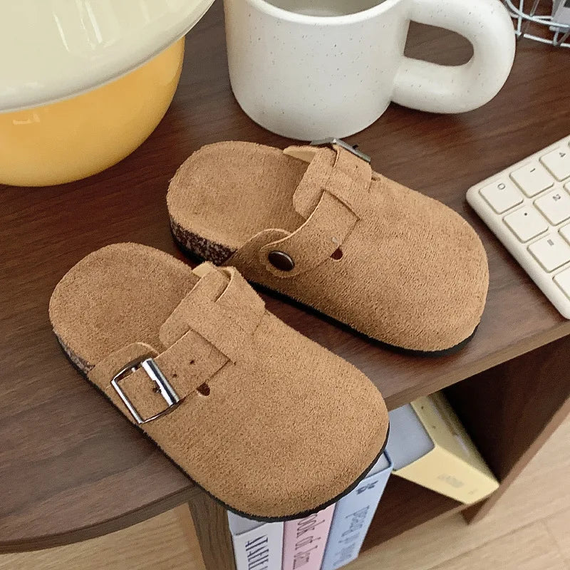 Kids Breathable Outdoor Slippers Casual Flat Indoor Outdoor Shoes