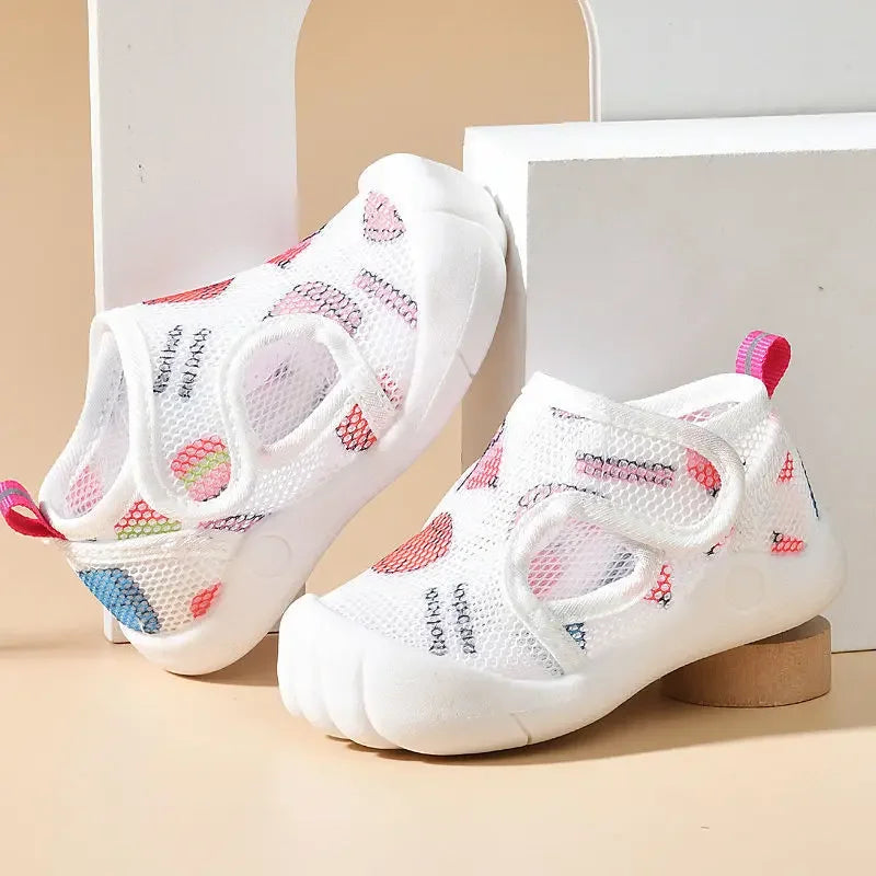 Kids Summer Mesh Sandals Breathable Anti-Slip Soft Sole Baby Shoes Lightweight First Walkers Toddler Sandals 1–4T