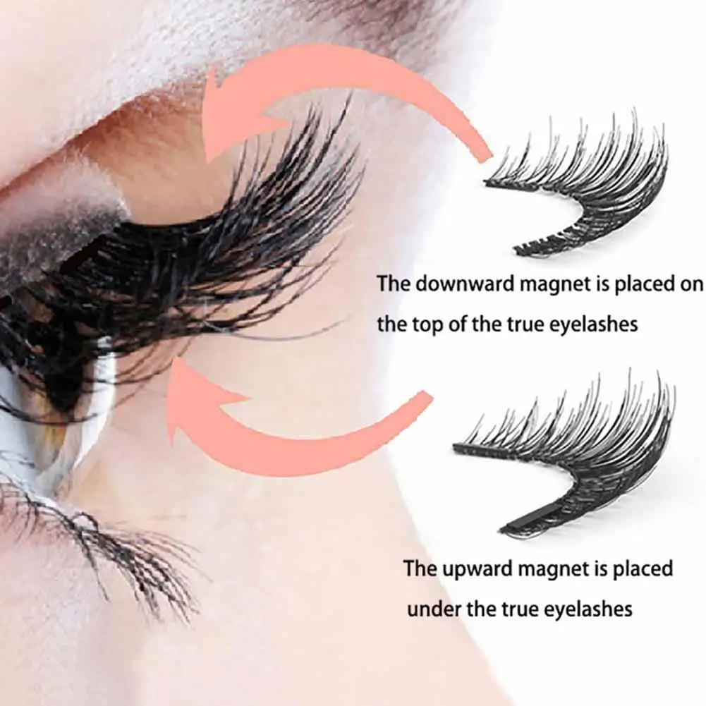 Magnetic Lashes – No Glue Easy Apply Eyelashes Kit
