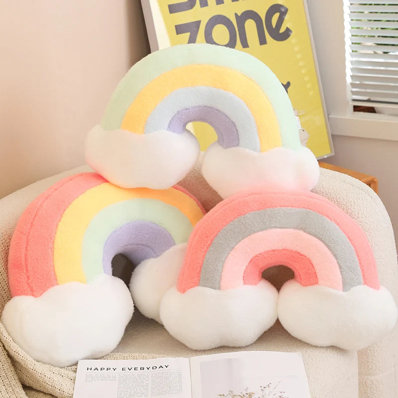 Plush Moon Star Rainbow Cushion Soft Stuffed Cartoon Pillow Home Decor Gift