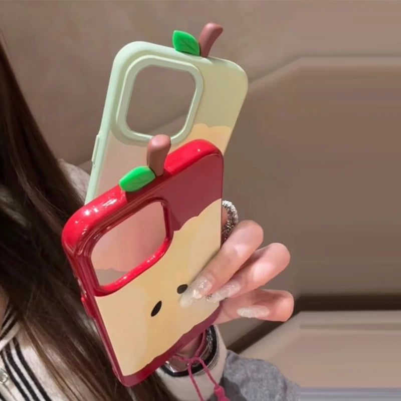 3D Apple Core Anti Drop Anti Scratch iPhone Case