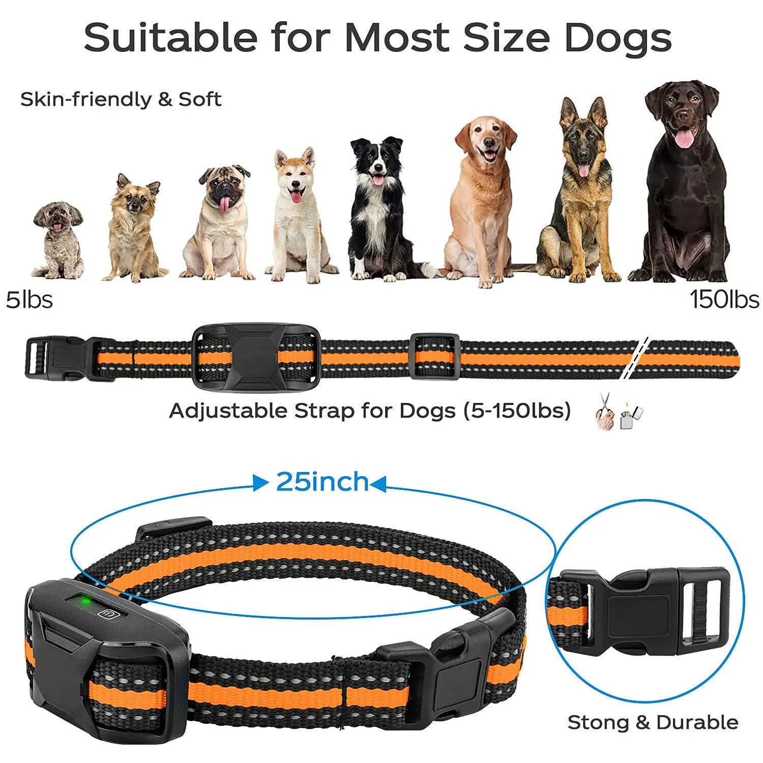 Dog Training Collar with Remote – 3300ft Range, Waterproof, Shock & Vibration Modes