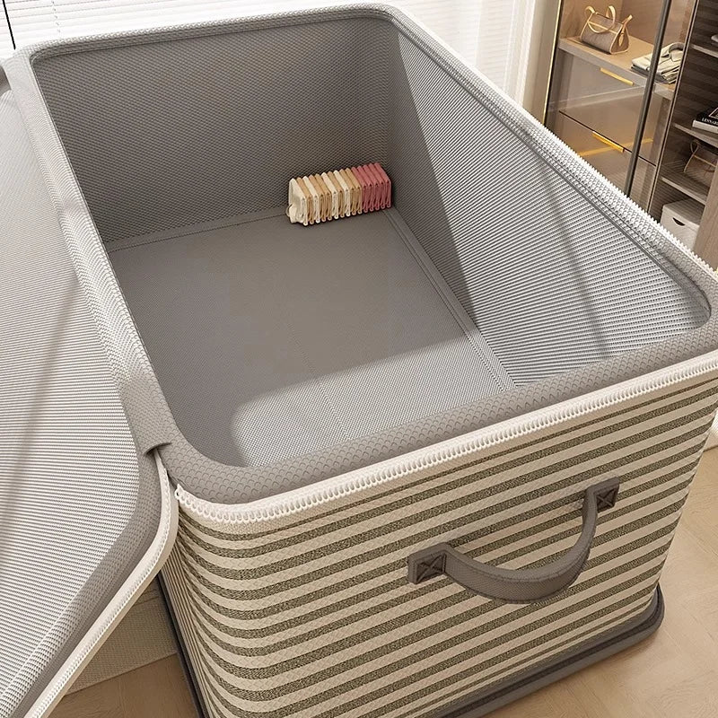 Lockable Storage Box Foldable Password Organizer for Clothes Blankets Toys